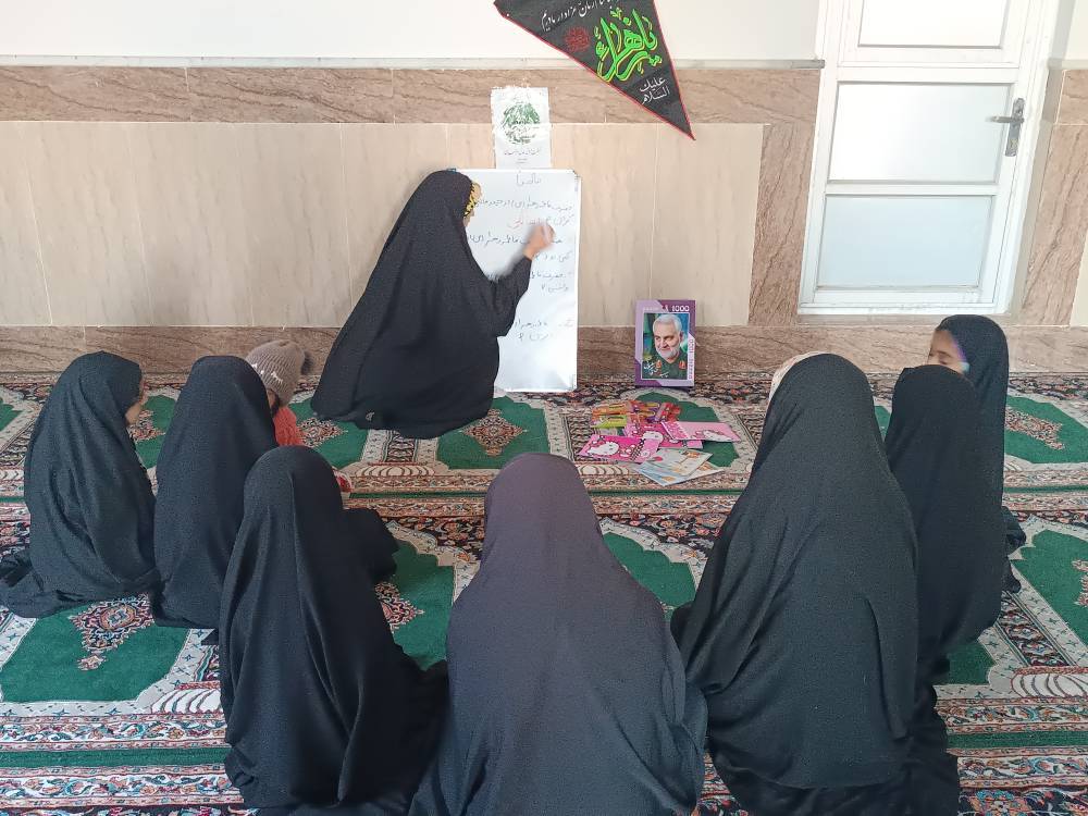 برگزاری کارگاه های آموزشی در کانون مسجد روستای محمد اباد لورگباغ استان سیستان و بلوچستان