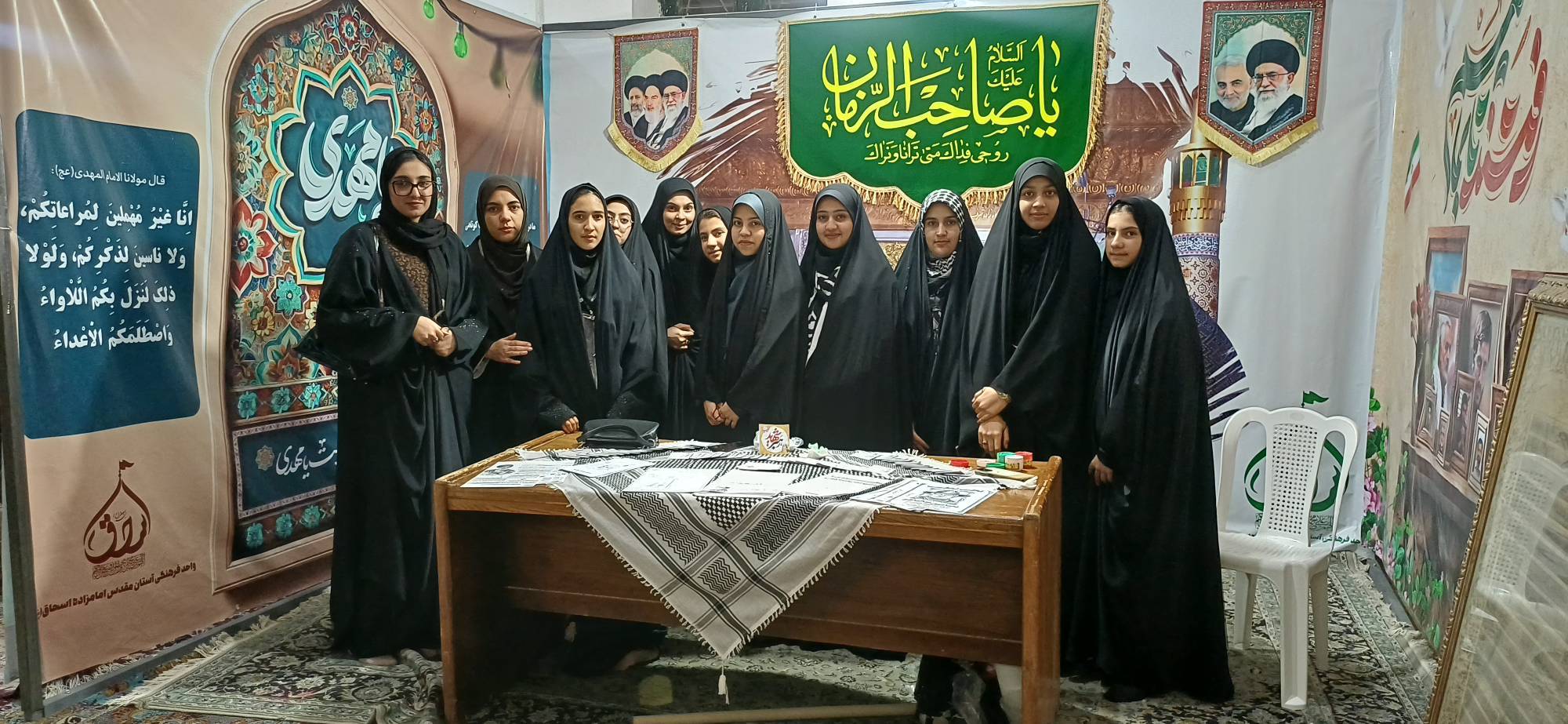  گزارشِ پرشورِ موکب دختران وارثین خرامه به مناسبت شهادت رهبر شهیدمان 