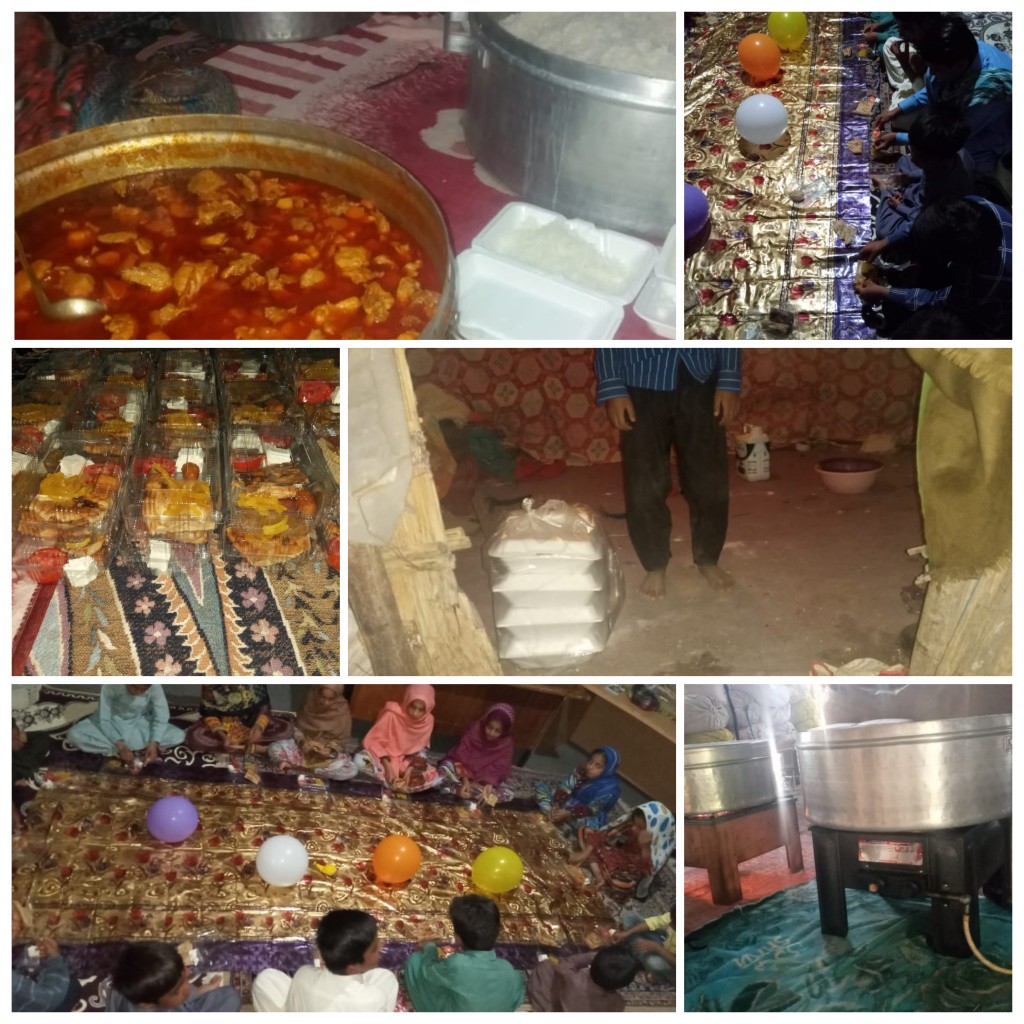 پخت و توزیع 120پرس غذا و 86 بسته افطاری ساده - گروه جهادی وارثین