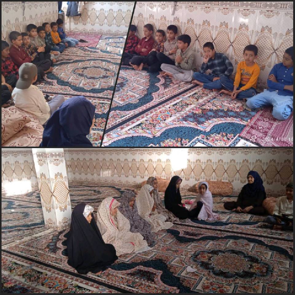 گزارش برنامه های کانون مسجد روستای حجت آباد شهرستان نیمروز