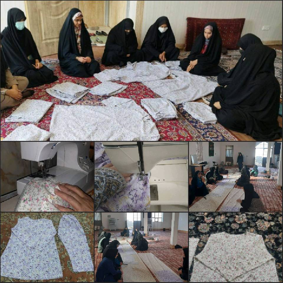 برگزاری کارگاه خیاطی در روستای خراشادی