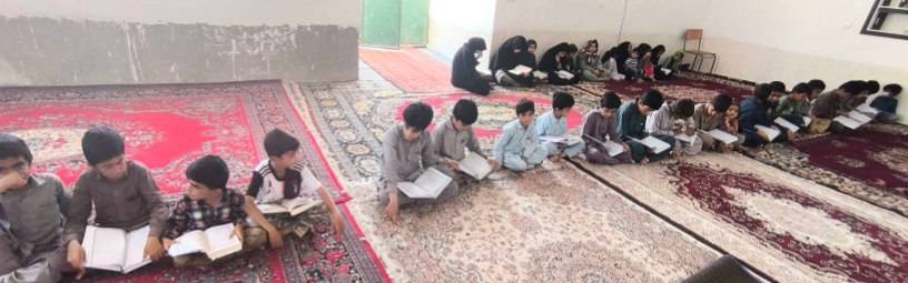 گزارش کلاس قرآن در روستای برفی شهرستان هامون