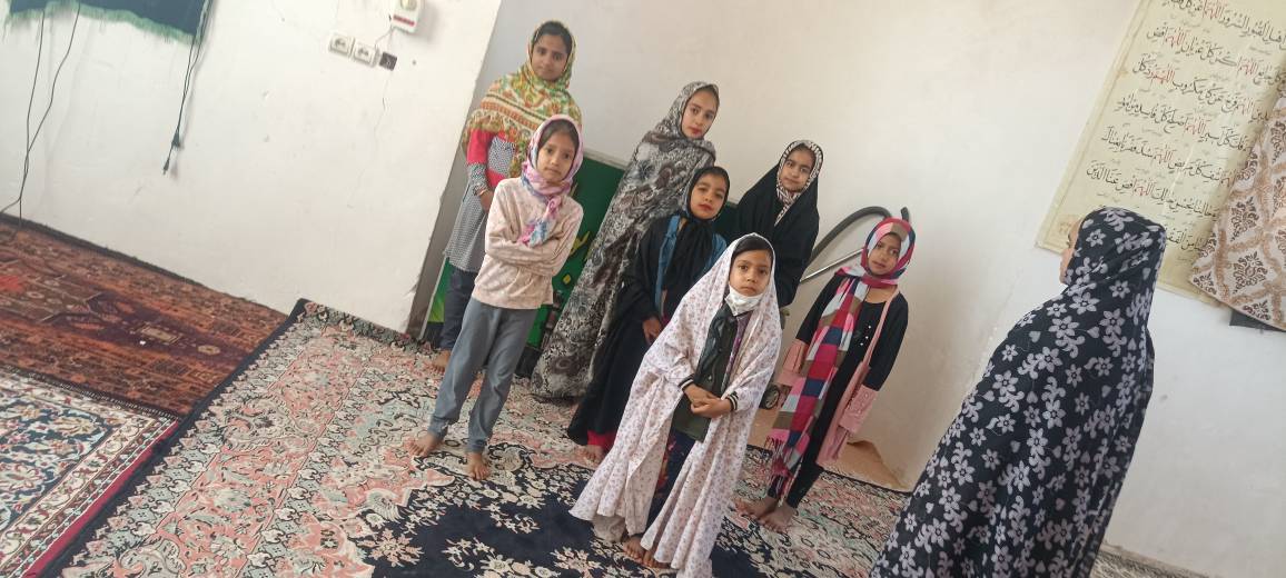 گزارش تمرین گروه سرود در کانون مسجد روستای میل نادر استان سیستان و بلوچستان