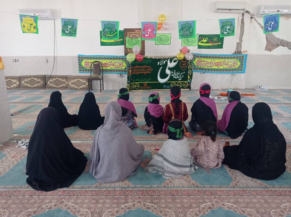 برپایی جشن روز عید غدیر در روستای حیدرآباد 