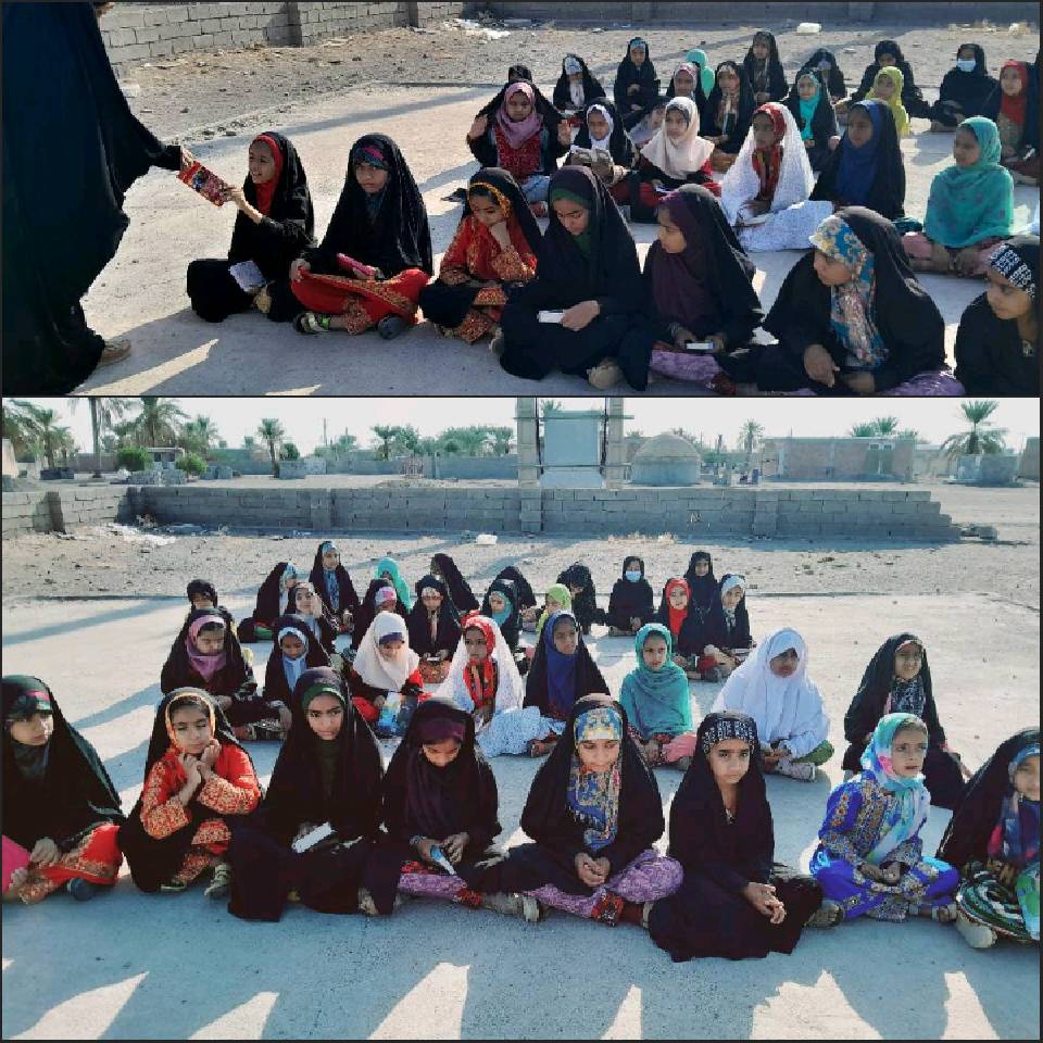 برگزاری کلاس قران در روستای حسن آباد زهکلوت - استان کرمان
